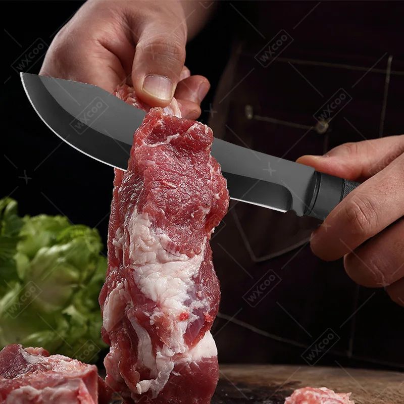 Multi-Household Boning Knife Hand Forged Stainless Steel Boning Knife Meat Cleaver Kitchen Fruit Slicing Cooking Tools BBQ