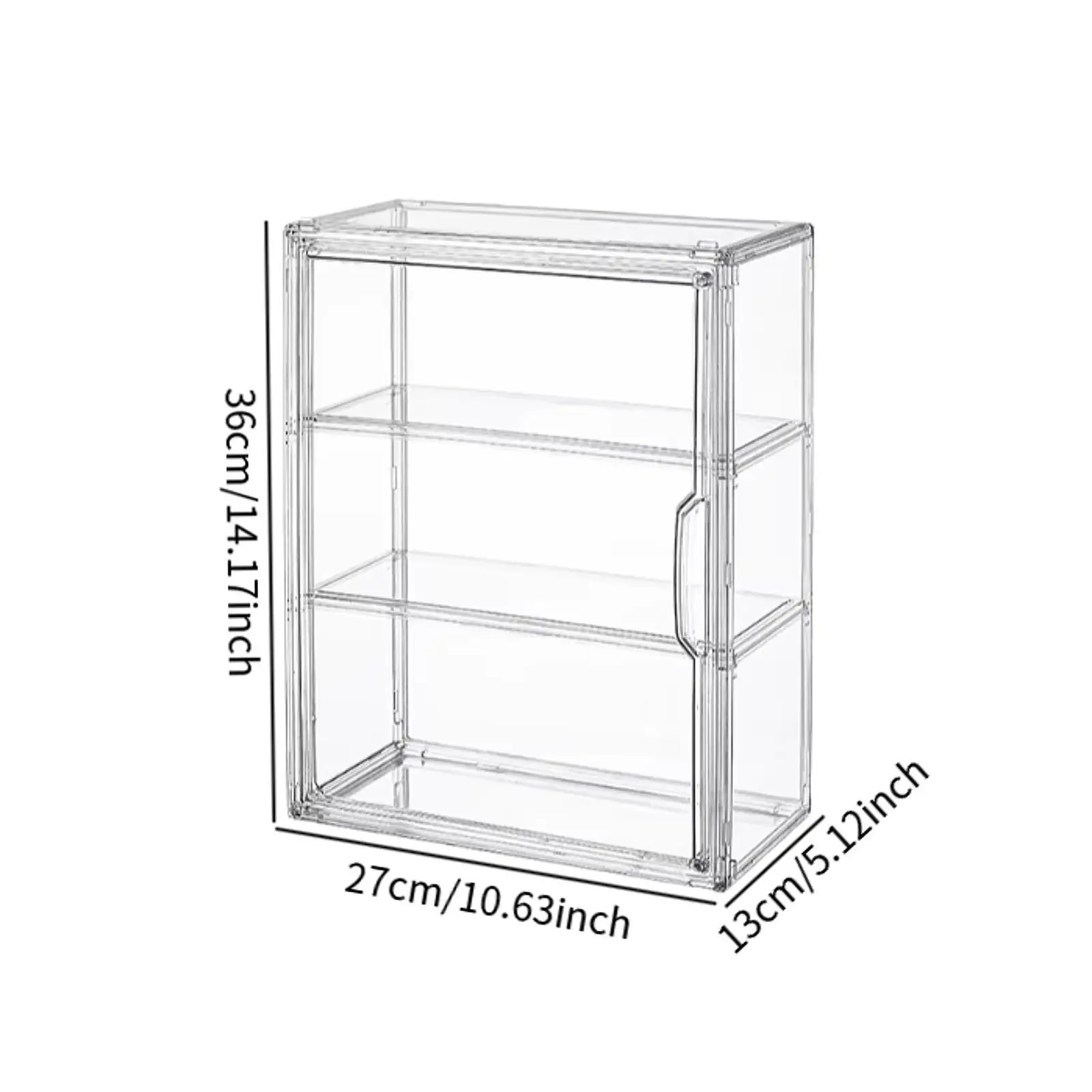 Beeldje Vitrine Met Kast Stofdicht Veelzijdig Helder Model Organisator voor Kantoor Plank Tafelblad Woonkamer Slaapkamer