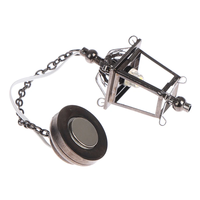 【BS】1:12 인형의 집 미니어처 샹들리에 LED 램프 벽 램프 천장 램프 장식 장난감