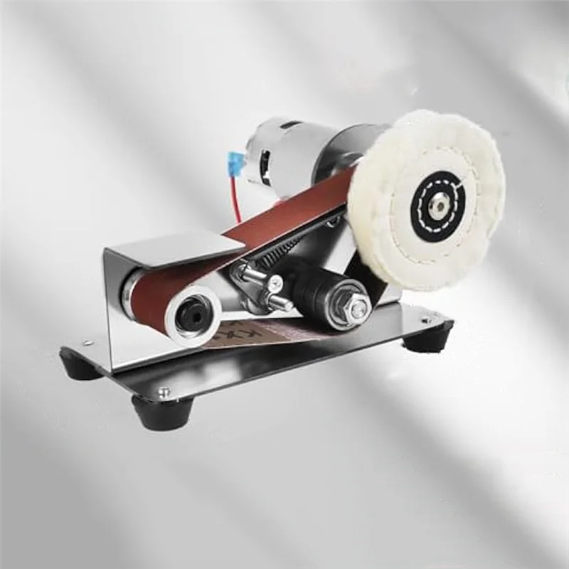 

Ultra Mini Belt Sander,15 Degree Electric Belt Grinder,7 Adjustable Speed Electric Knife Polishing Sharpener Machine