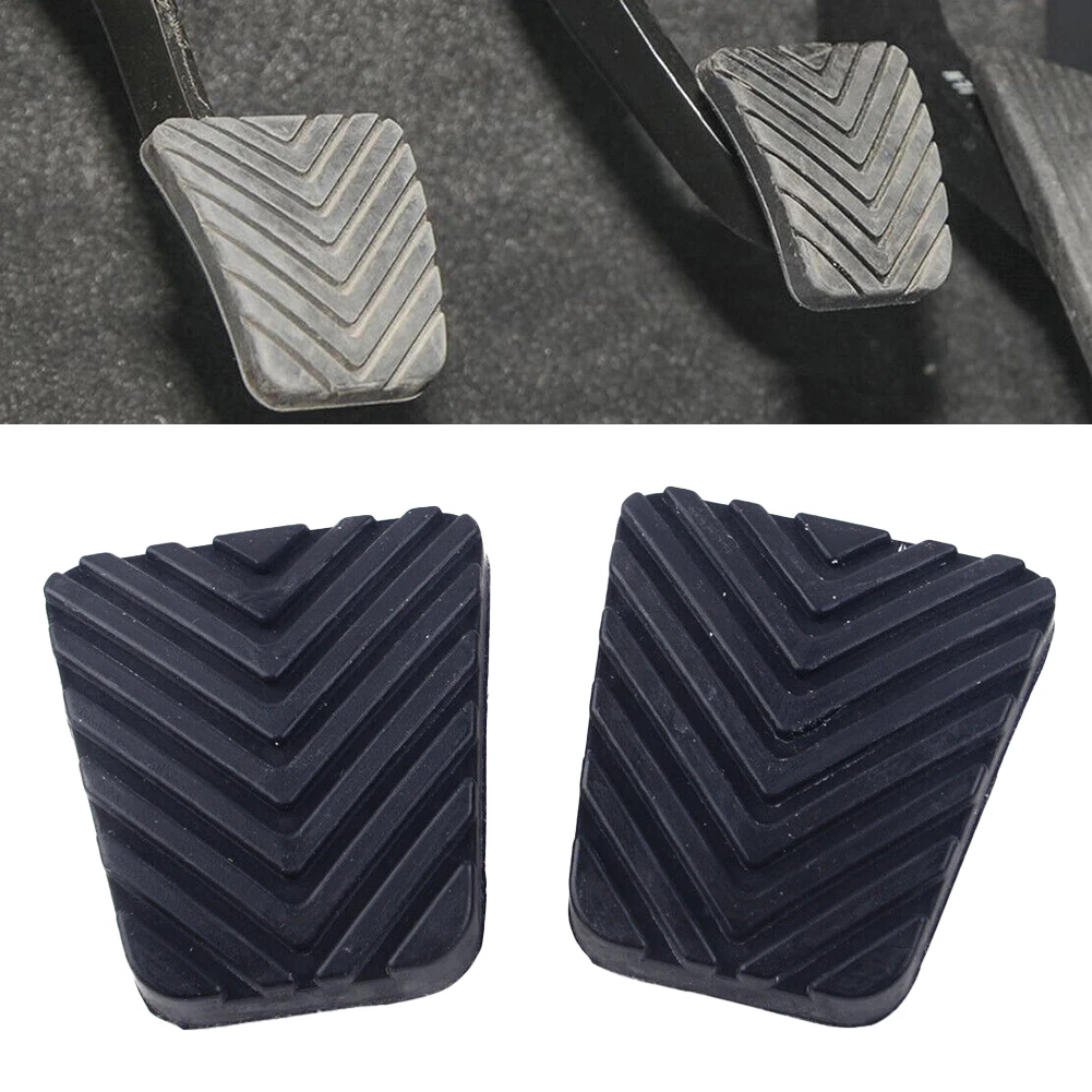 2Pcs Car Brake Clutch Pedal Rubber Pad Cover For Kia Sportage Forte Optima Sorento Soul Car-styling Clutch Brake Pedal