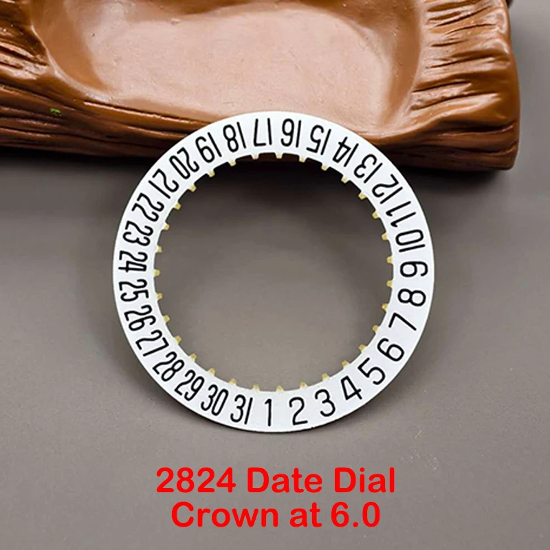 ETA 2824 حركة التاريخ عجلة الاتصال الهاتفي صالح 2824 حركة ميكانيكية أوتوماتيكية تاريخ اليوم عند 3.0/6.0 تاج في عجلة ذهبية سوداء بيضاء #5