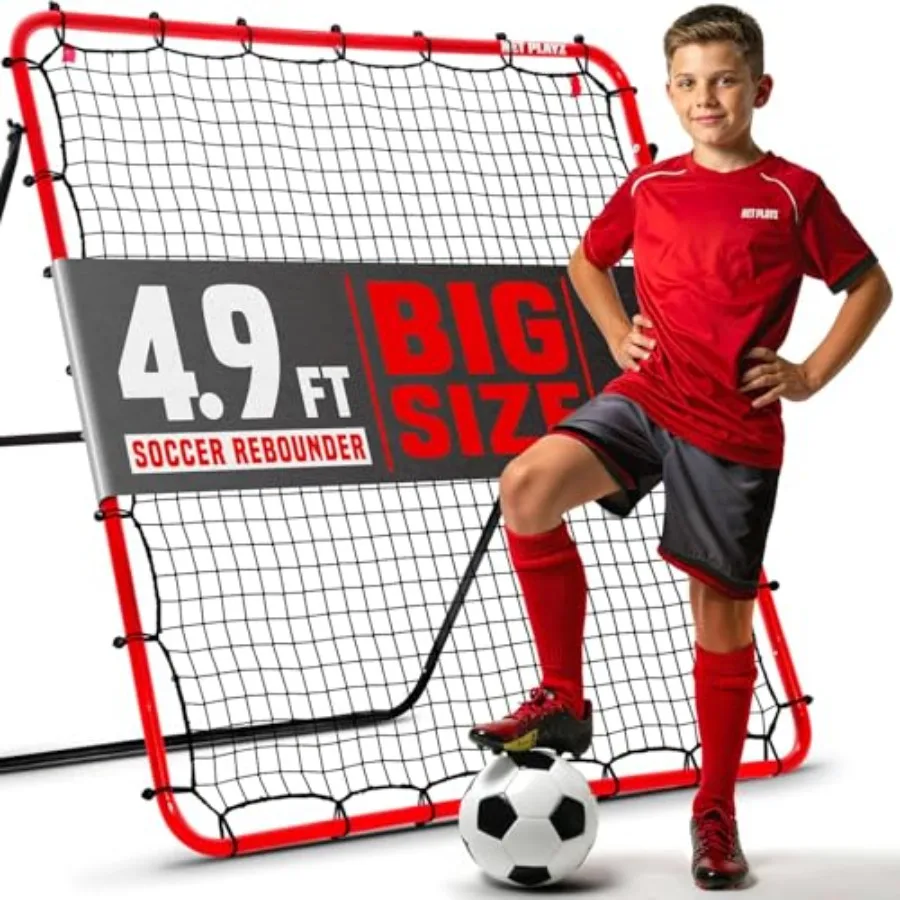 

Soccer Rebound Net Rebounder Skill Training Gifts Aids and Equipment for All Ages Kick-Back/Perfect Storage
