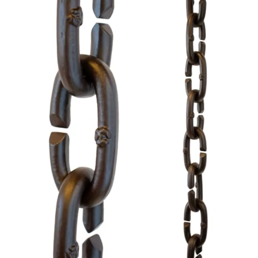 

Дождевая цепь Nutshell Stores Cast Oval Links - бронзовая - 8 футов