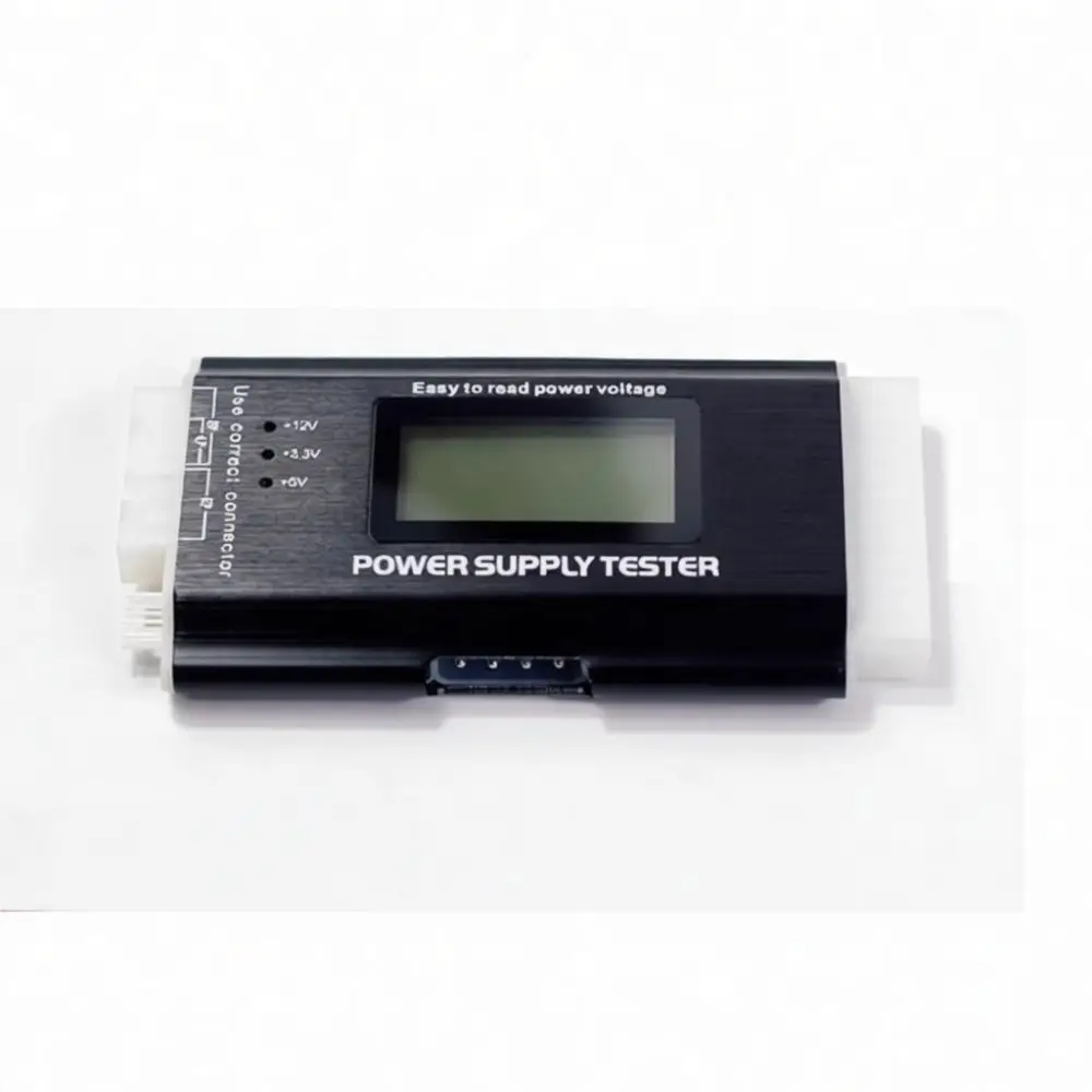 Desktop Computer Power Supply Tester LCD Screen ATX Diagnostic Tool Electrical Voltage Checker Maintenance Gauge Instrument