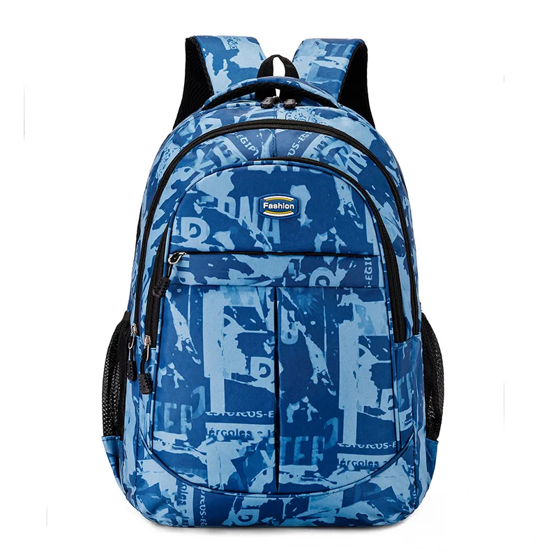 New Backpack Casual Versatile Personalized Printing Large Capacity Travel Computer Backpack Durable Business Fashionable