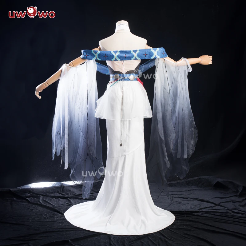 2026 Chinese Halloween Cos LAST BATCH Shenhe Cosplay Game Genshin Impact Fanart Shenhe 'Ink Feather Elegance' Cosplay Costume