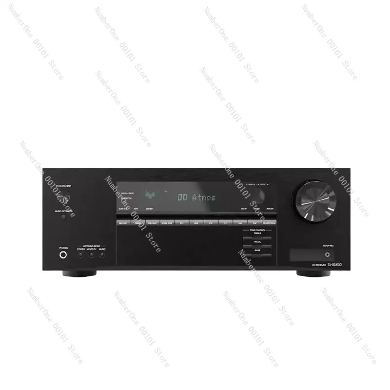 5.2 channel AV amplifier, 8K support, Dolby Atmos, Bluetooth connectivity, home theater audio system, high-fidelity sound,modern