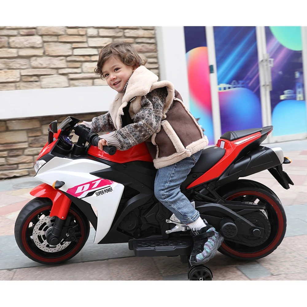 Elektrisches Motorrad/12V Kinderspielzeug Motorrad/Elektroauto für Kinder/Elektro-Fahrspielzeug für Jungen und Mädchen im Alter von 3, 4, 5, 6 Jahren