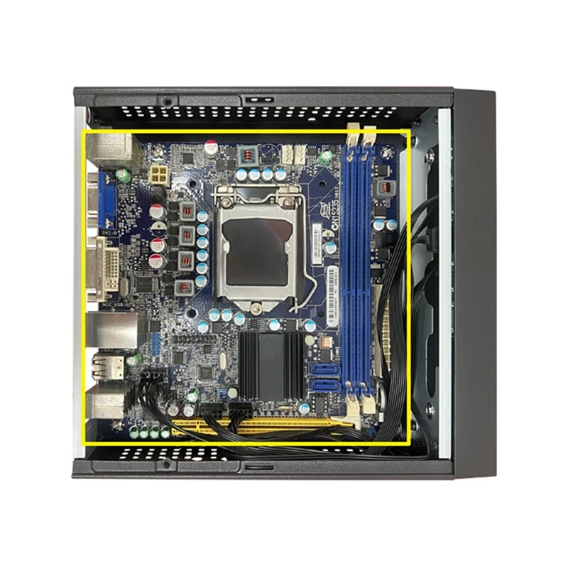 1Pcs M09 HTPC Host Mini ITX Computer Chassis DC Power Supply Industrial Control Chassis Home Desktop Computer Case