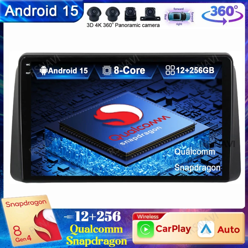 

Android 15 Car Radio For Chrysler Grand Voyager 5 2011 - 2015 For Dodge Grand Caravan 2008-2020 Head Unit Qualcomm Navigation BT