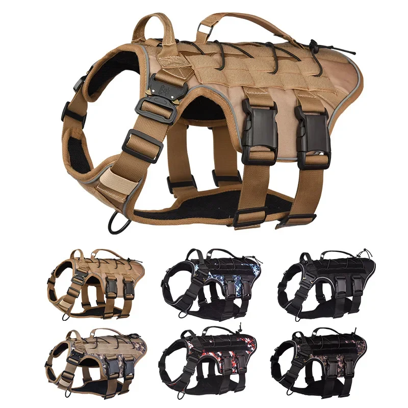 Best Selling Tactical Pet Chest Harness Medium and Large Dog Chest Harness Vest Vest Pet Harness Pet Supplies Vest Chest