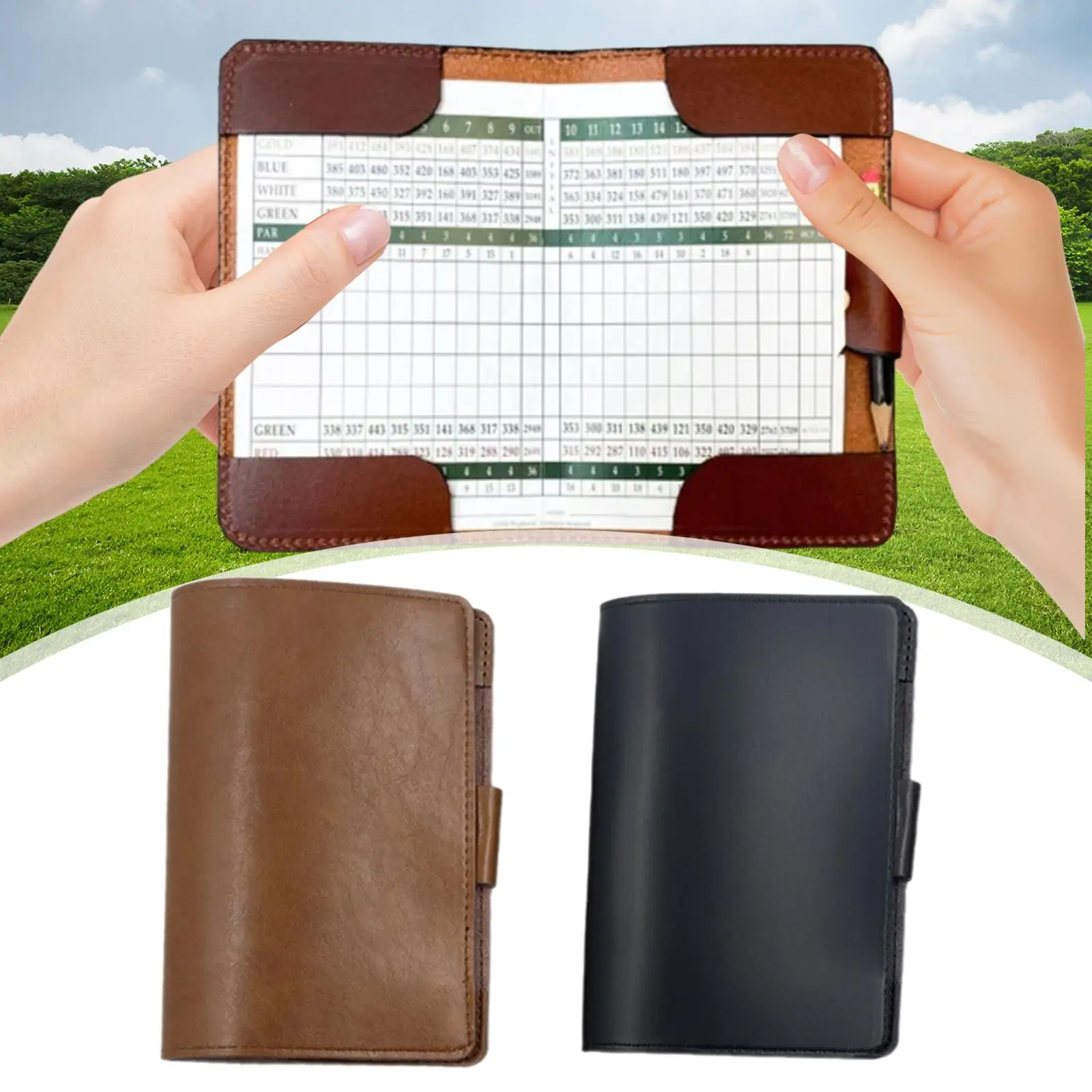 Golf Scorecard Holder Portable Golf Course Supplies Versatile Golf Scorecard for Game Golfing Practicing Gifts Golf Accessories