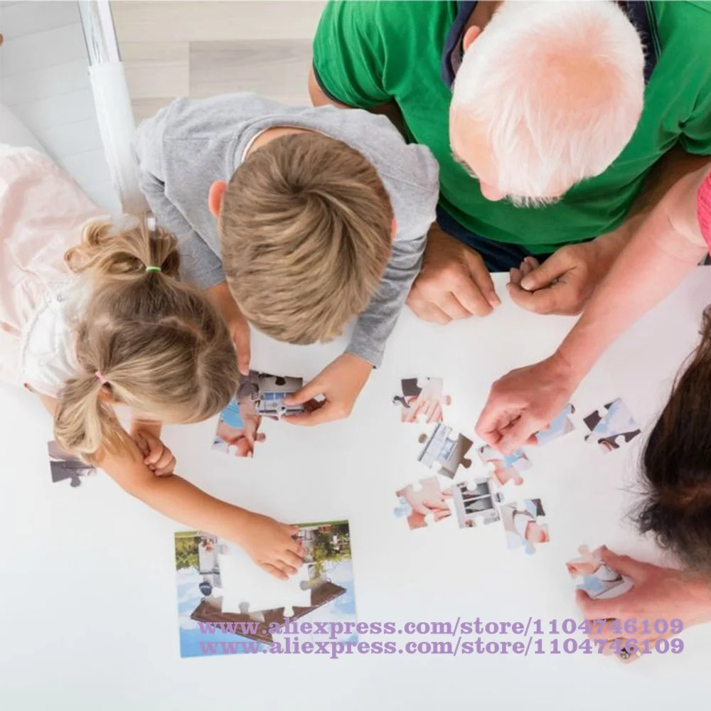 Personalizzazione fotografica Puzzle Foto personalizzata Esclusiva scatola regalo squisita Giocattoli educativi Crea il tuo puzzle fotografico