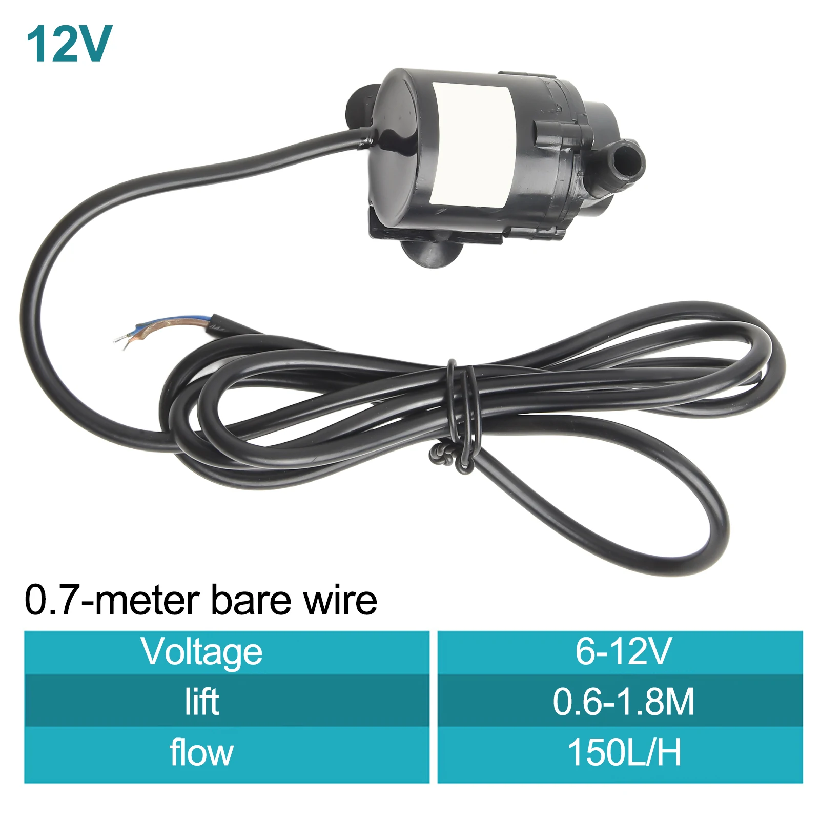 

Погружной насос постоянного тока 12В с бесщеточным двигателем для аквариумов и водных объектов: тихая работа и водонепроницаемый дизайн