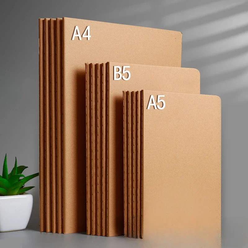 B5 Notebook Student Homebook Creative Trend Kraft Paper Car Line Book Notebook Exercise Book