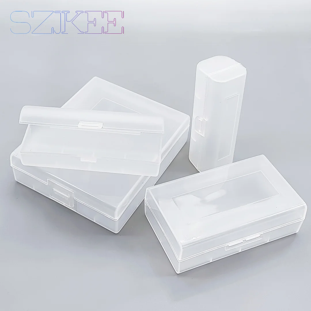 Caja de almacenamiento de batería 21700 21700, caja de almacenamiento de batería 21700, soporte de batería, caja de plástico transparente con