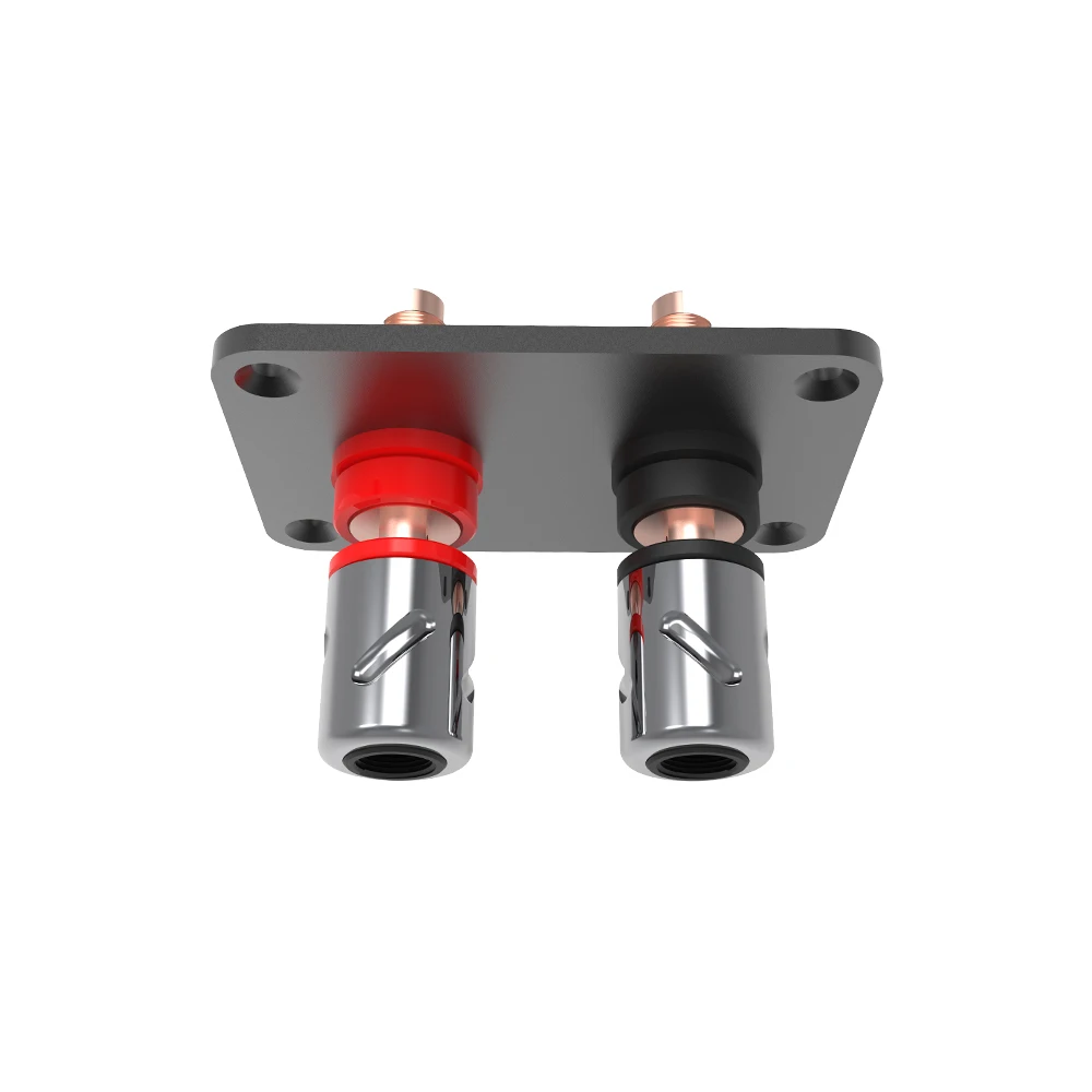 HIFI Binding Post Panel Aluminium Legierung Lautsprecher Box Bananen Stecker Stecker Box Reinem Kupfer Terminal Tasse Banana Jack Buchse 6545 – Detail 9