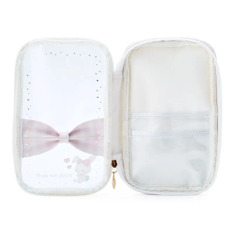 Wish Me Mell Cute Storage Bag Keychain Transparent Clear Cosmetic Makeup Bags Organizer Cartoon Anime Kawaii Pencil Case