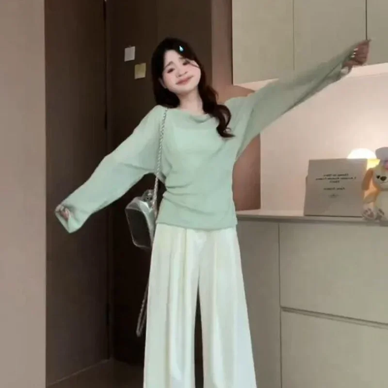 Thin Sun Protection and Slim Design Loose Long-sleeved Straps New Waist-closing Blouse Versatile Slim-fit T-shirt Top image 4