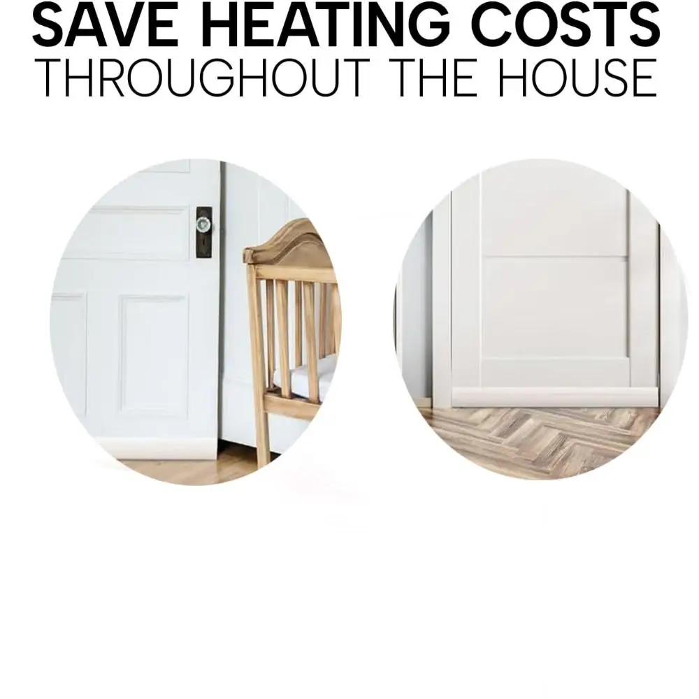 Premium Door Seal Strip Keeping Out Cold Save Energy Door Sweep Door Seal Installs Quickly and Easily Weather Stripping