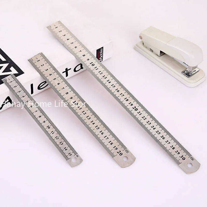 Sewing Foot Sewing 15-30cm Stainless Steel Metal Straight Ruler Ruler Tool Precision Double Sided Measuring Tool