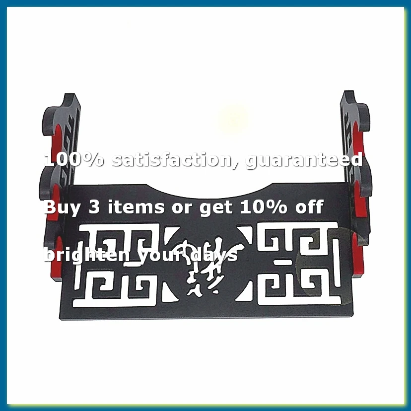 Velvet Protect Sword Wall Mount Sword Holder Display Stand with Felt Strips for Katana Wakizashi 3 Tier Dragon