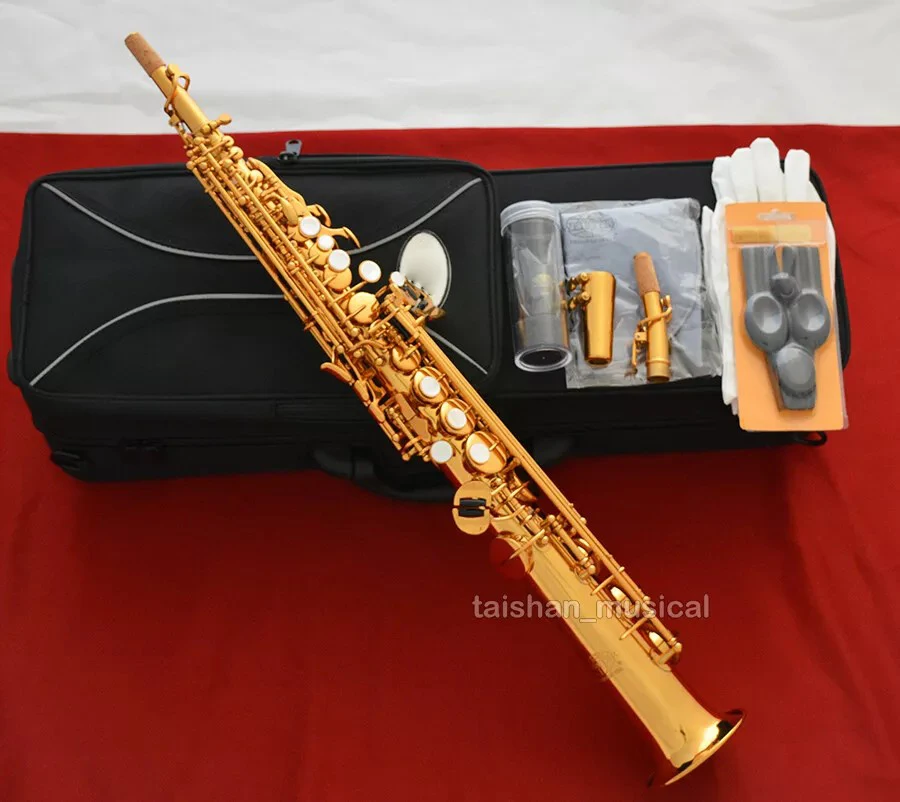 

Новый латунный лакированный саксофон-сопрано 2026 New97 WSS-650