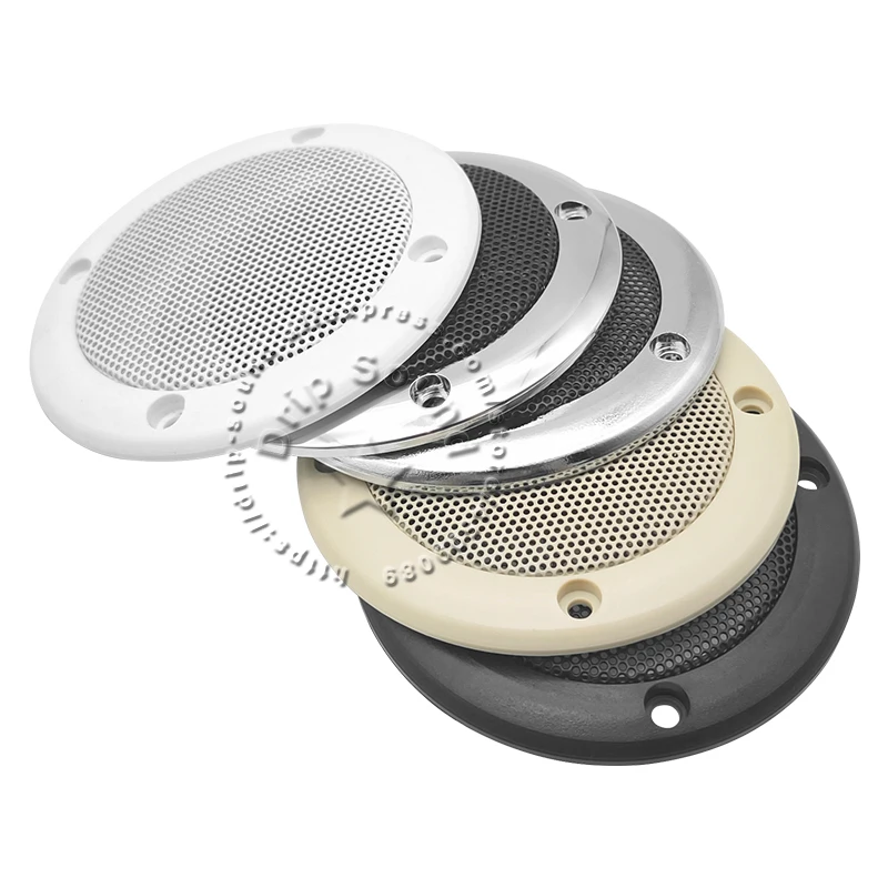 For 3.5" inch Car Audio Speaker Conversion Net Cover Decorative Circle Metal Mesh Grille Protection