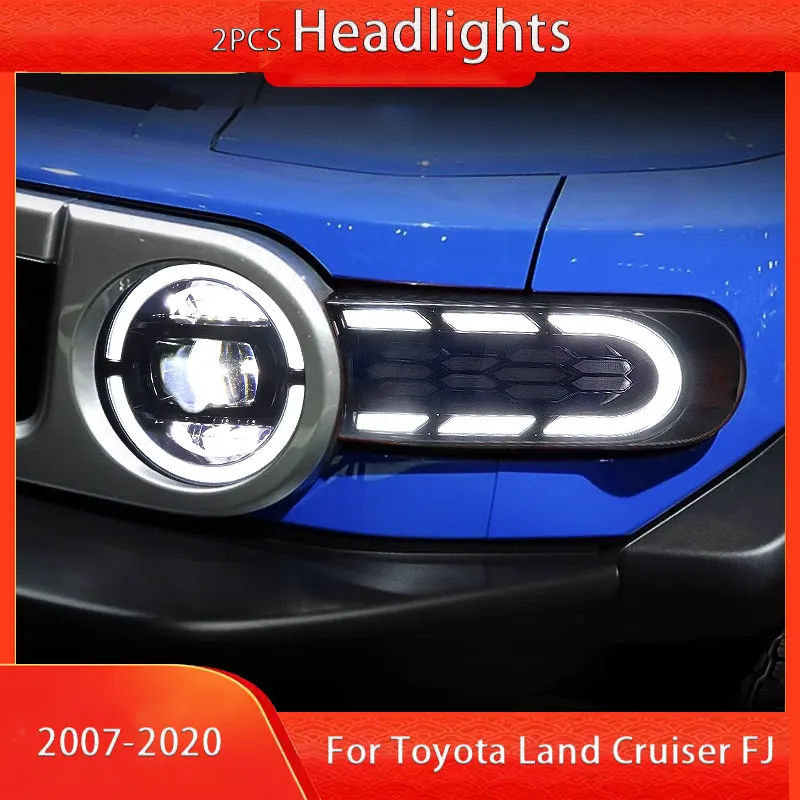 For Toyota FJ Cruiser 2007-20 Headlight Assembly High-brightness FJ Cruiser Signal Blinker LED Headlights Streamer Turn LED Lamp