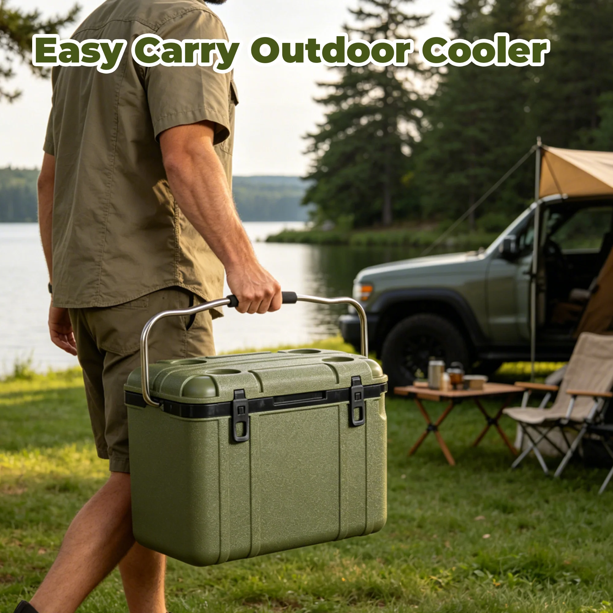 25クォート グリーンクーラー、超軽量断熱アイスチェスト – - Outdoor Adventure Jobs のレビューと価格