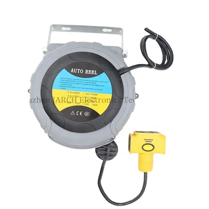 

Mini Spring Power Cord Reel 5~7.5 Meter Cat6 CAN Network Reel Retractable Ethernet Cable Reels