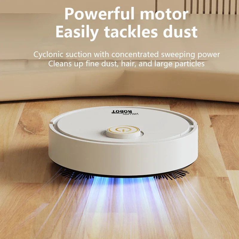 Xiaomi USB Charge Sweeping Robot Intelligent Ultra-thin Vacuum Cleaner Household Silent Sweep Clean Machine Dual Brush Design