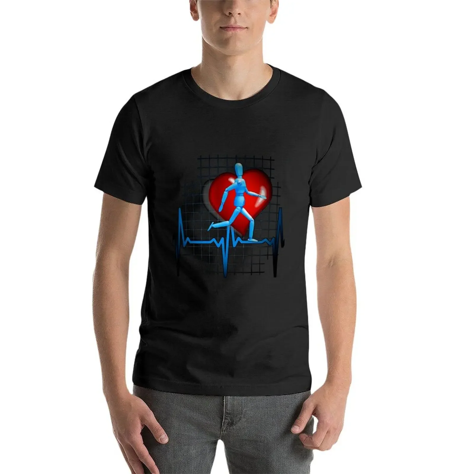 Heartbeat T-Shirt graphic t shirts boys whites animal prinfor boys customs design your own tee shirts for men image 3