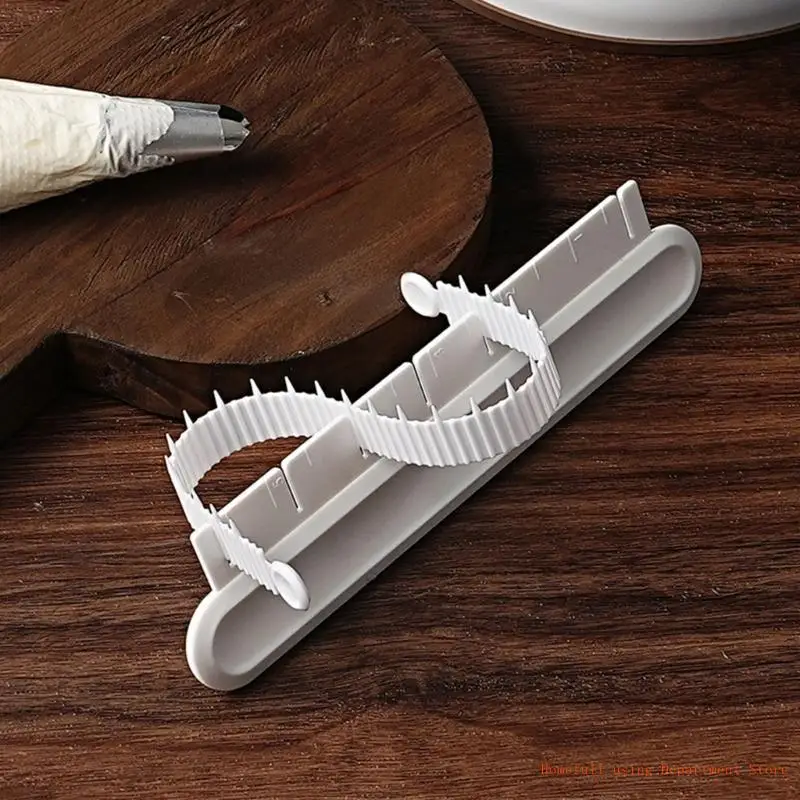 

Cake Curved Flower Arranging Aid Cake Bakings Measure Tool Metal Fondant Edges Marker with Graduated Scale Bakewares