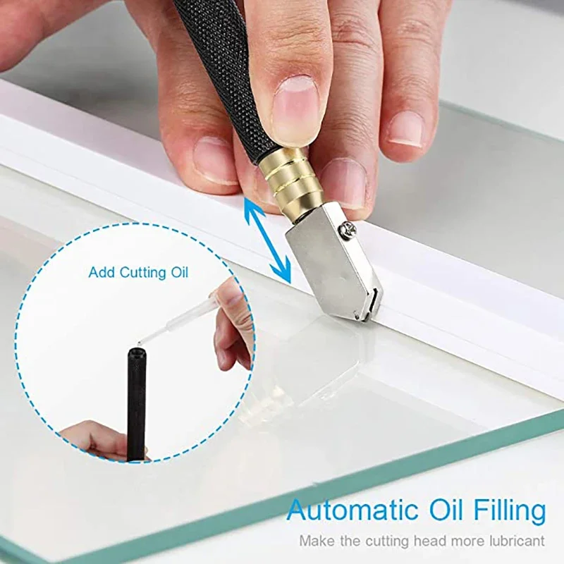 Professional Glass Cutting Wheel Glass Cutting Hand Tool TC-17 Glass Cutter Ceramic Tile Cutter TC-17 B Toyo Type Metal Handle