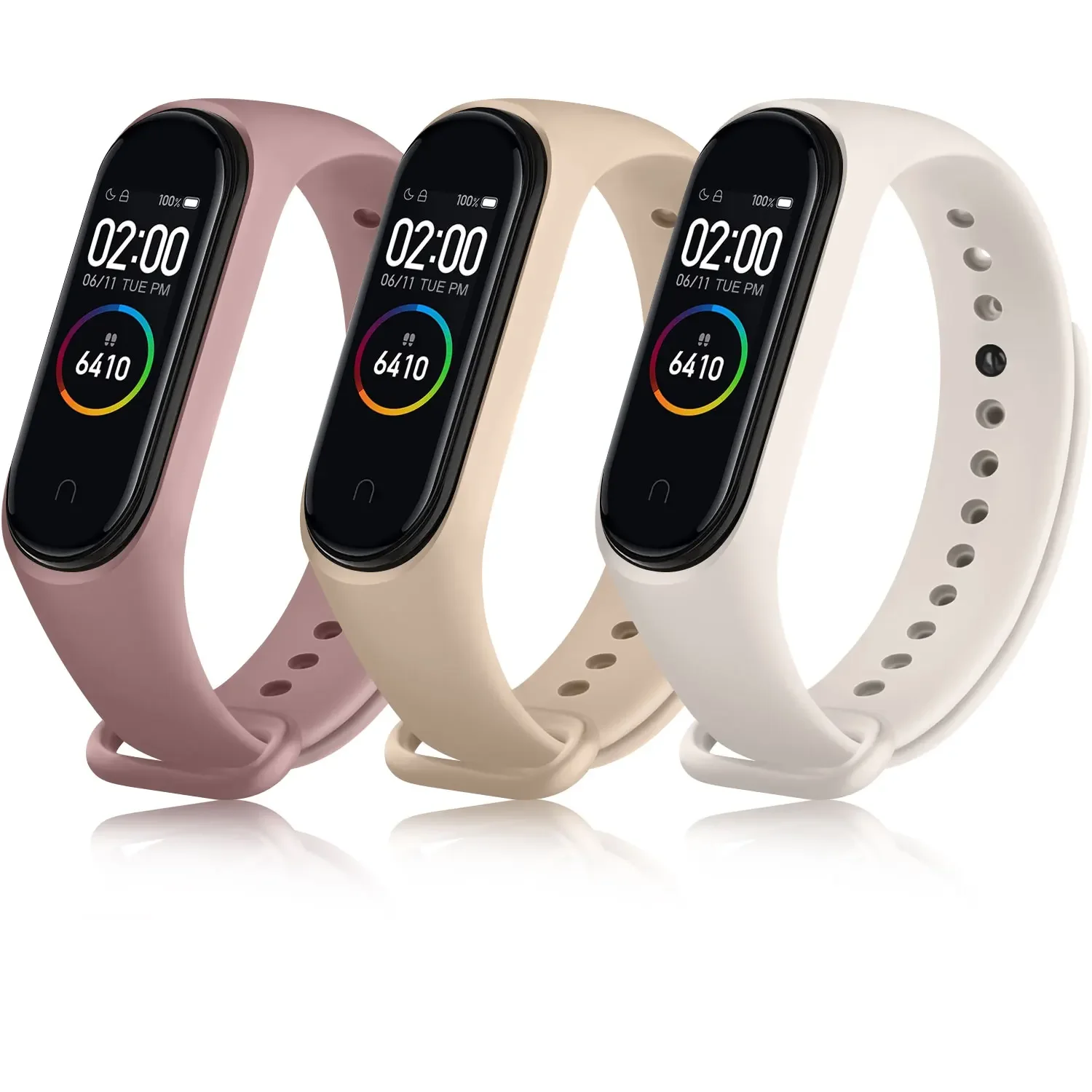 الفرقة ل Xiaomi Mi الفرقة 6 5 4 3 حزام لينة سيليكون حزام الساعات سوار ل Xiaomi Miband 6 5 4 3 حزام معصمه استبدال #1