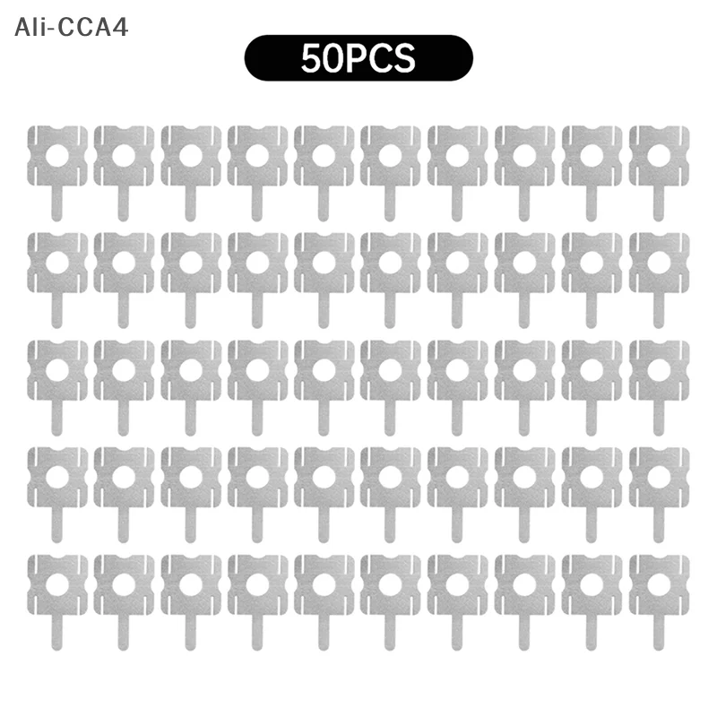 

50Pcs 4S 18650 Lithium Battery Pack Replace Spot Welding Nickel Sheet U-Shaped For Computer Battery Welding Tool Accessories