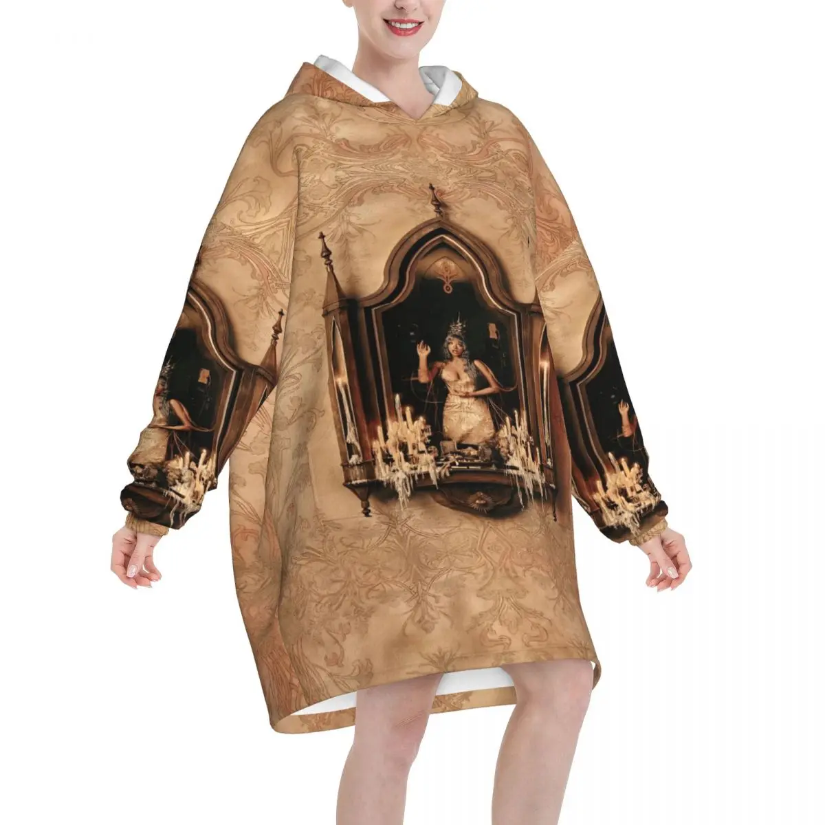 HADES SACRIFICE Melanies Martinez Wearable Blanket Hoodie for Women Men Oversized Sweatshirt Blanket with Pocket