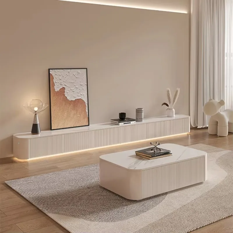 Modern Luxury TV Stands Wood Furniture Living Room TV Cabinet Only TV Wall Unit 240*40*35cm
