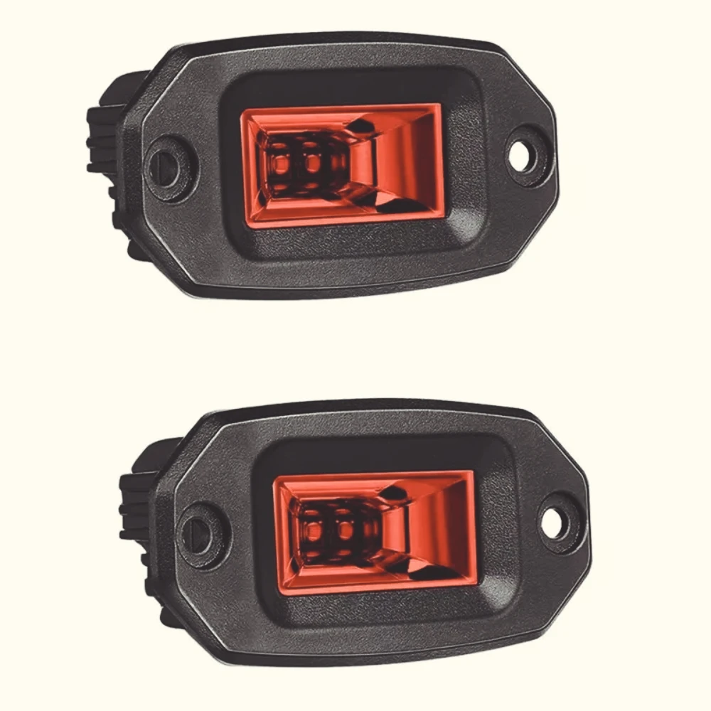 ZF-S Barra  luz  inundación LED todoterreno  20W, montaje empotrado  4 pulgadas, luz  trabajo antiniebla para Jeep SUV UTV