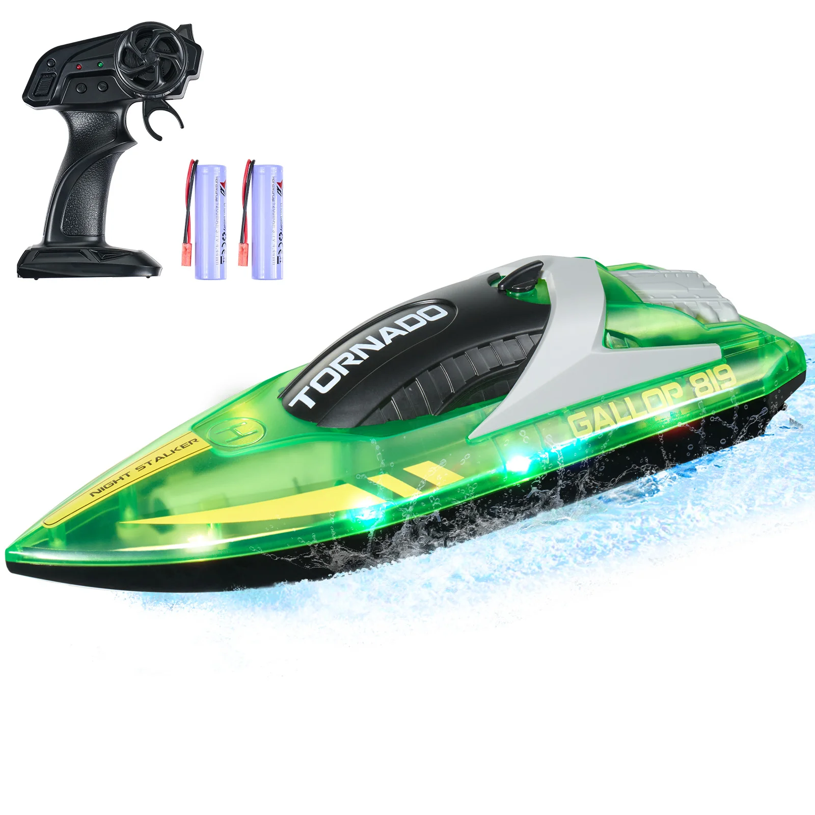 

SucceBuy HJ819 RC Boat 2.4GHz 12 km/h High Speed Remote Control Racing Boat Waterproof Electric Radio Toys for Boys 14Y+ Gifts