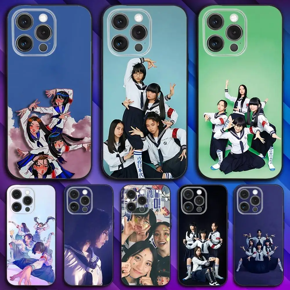 

A-Atarashii Music Gakko Phone Case For iPhone 16,15,14,13,12,11,Pro,Max,Plus,X,XS,SE4,E,Mini,Soft Black Case