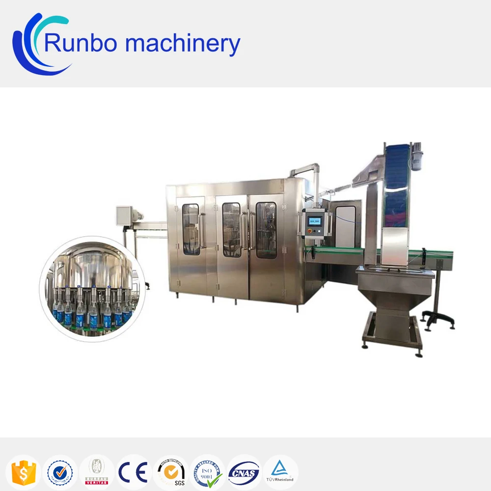 Lini Produksi Air Lengkap Otomatis untuk Mesin Pengemas Pengisian Botol Minuman 500ml untuk Jalur Botol Air Mineral