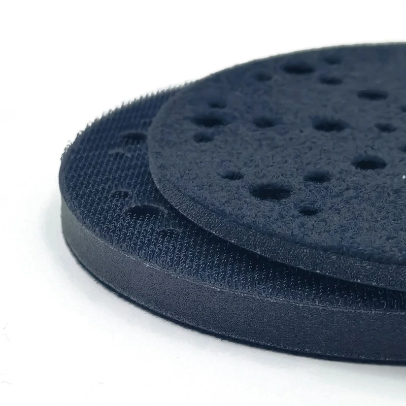 Dry Sanding Sponge Buffer Pad 5.9 Inch Round Perforated Backing Pad 2 Pack for Car Body and Stone Sanding M4YD