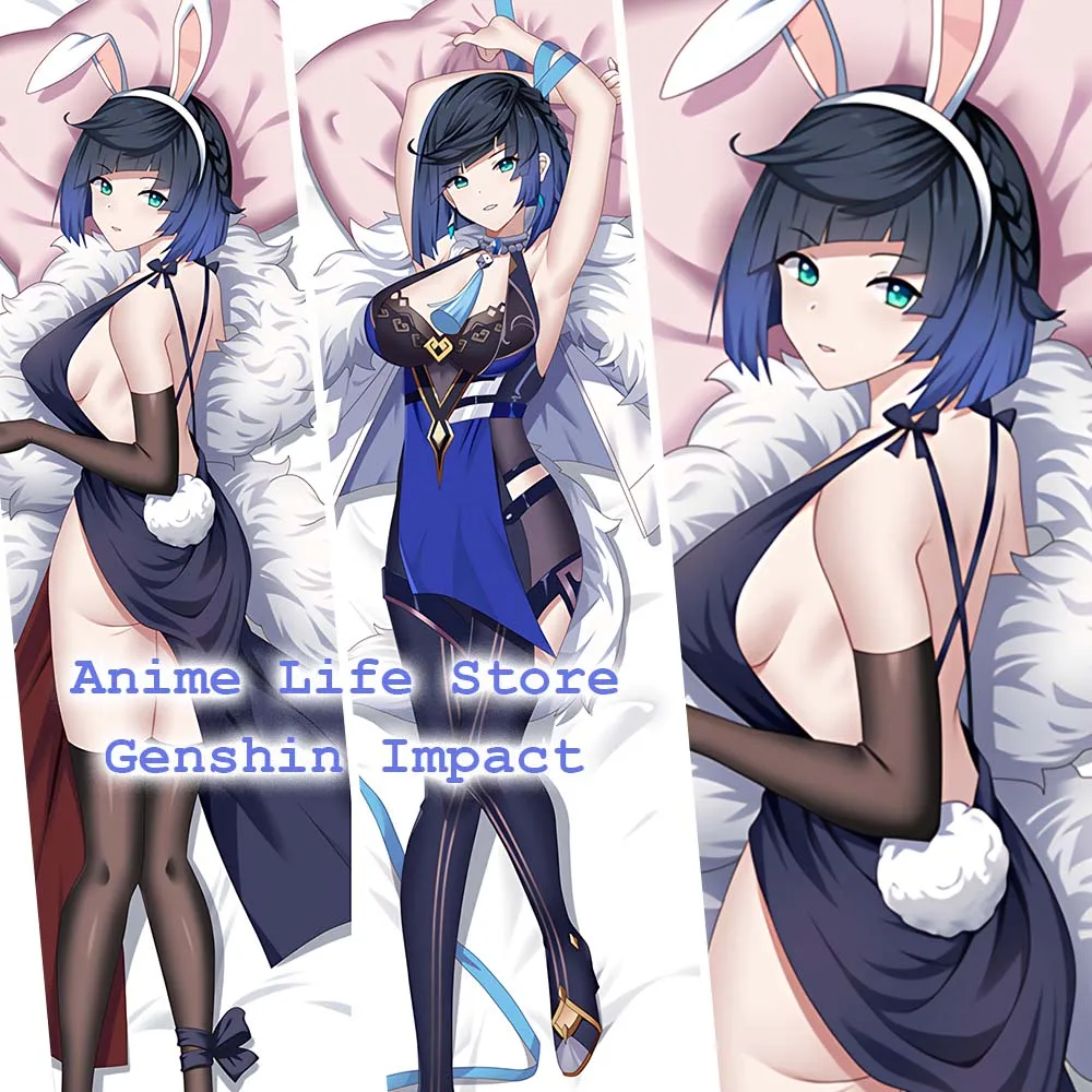 

Genshin Yelan Body Pillow Case Peachskin 2WAY Otaku Dakimakura Anime Ye Lan Cosplay Pillowcase Bed Sleep Hugging Cushion Cover