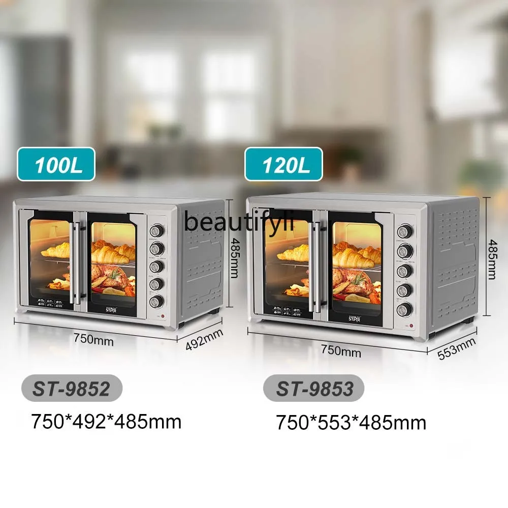 ベイクドチキンピザ家庭用ステンレス鋼ドアフレンチオーブン