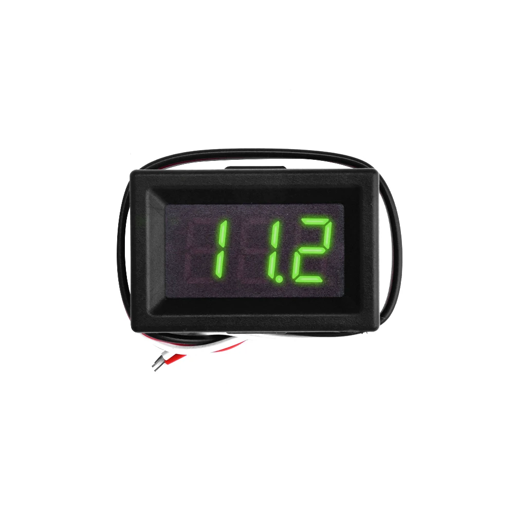 0.36 Inch 3-wire Voltmeter DC0-30V Digital LED Display Panel Voltmeter Voltmeter Tester Red Green Blue Yellow Green With Shell