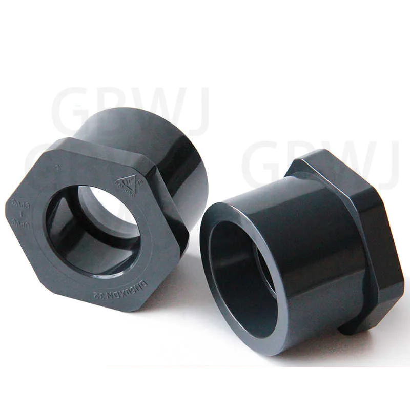 1-10Pc 20 25 32-50mm UPVC Reducing Bushing Pipe Connector Adapter Garden Irrigation PVC Pipe Fittings Plastic Tube Joint Coupler