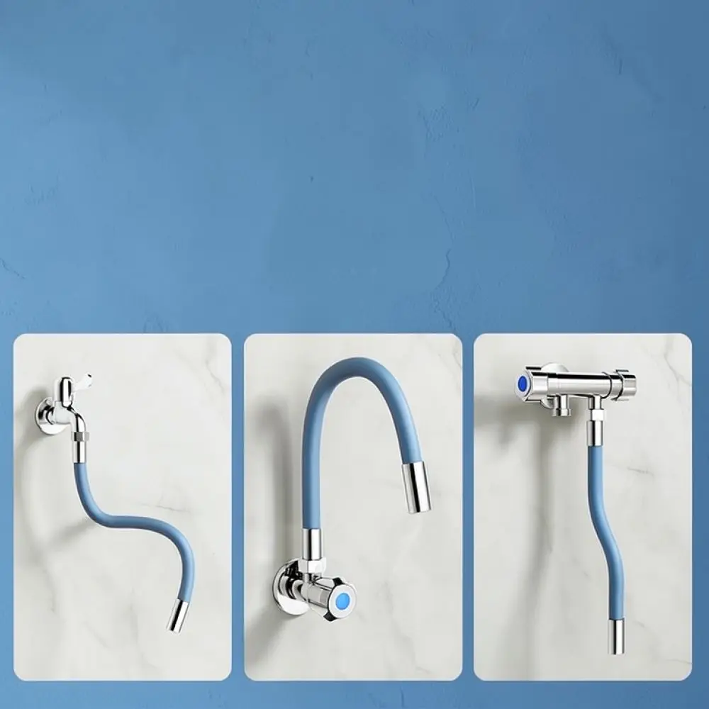 Flexible Gooseneck Faucet Extender Universal Sink Sprayer Attachment Anti Splash Tap Extension Pipe For Kitchen